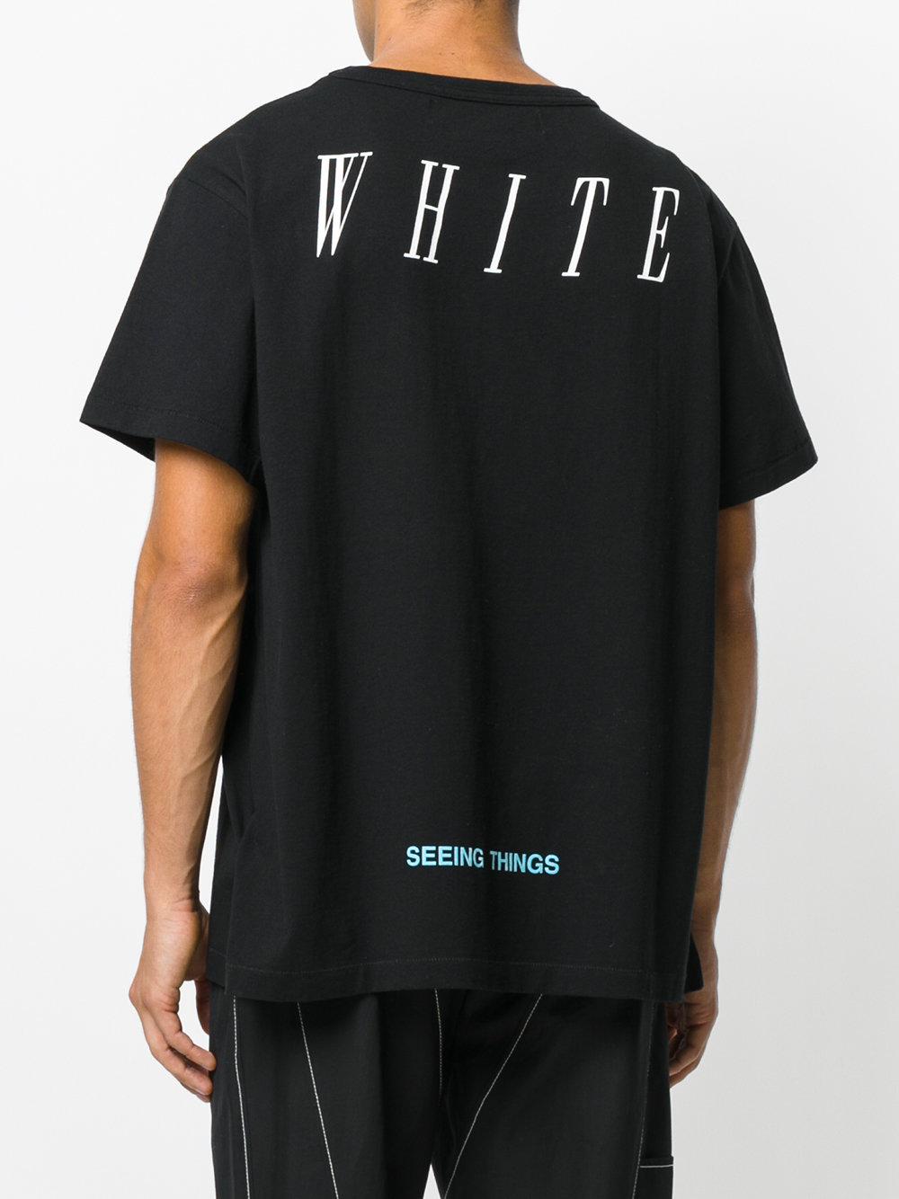 bunker Gennemsigtig Association Off-White c/o Virgil Abloh Not Real T-shirt in Black for Men | Lyst