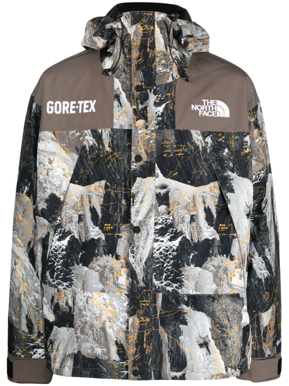 The North Face Gore-tex Mountain Hooded Jacket in Gray for Men | Lyst