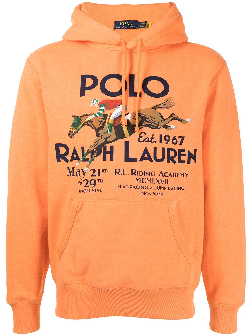 Polo Ralph Lauren Cotton Magic Logo-print Hoodie in Orange for Men | Lyst