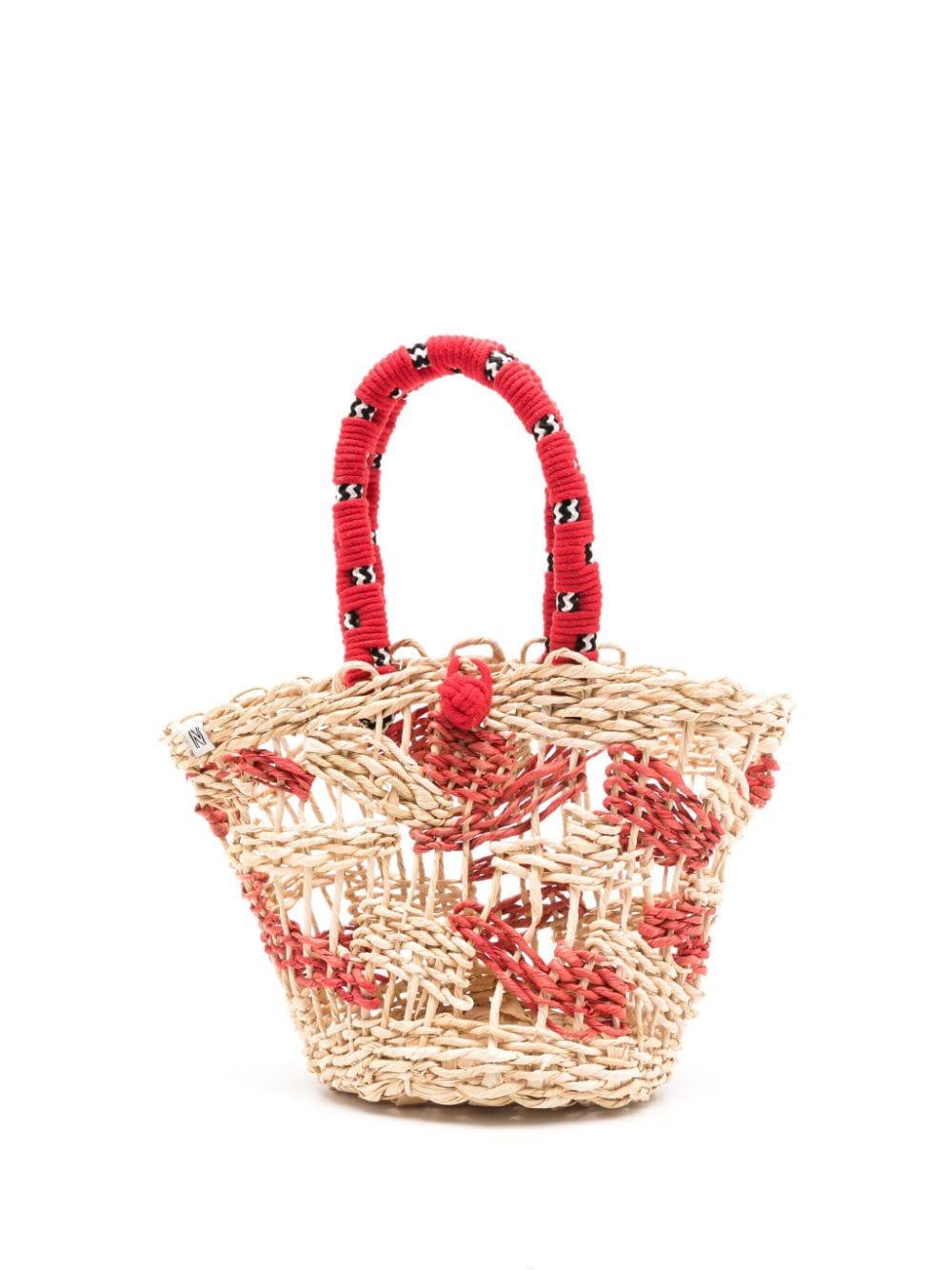 Nannacay Amora Straw Tote Bag in Pink Lyst Canada