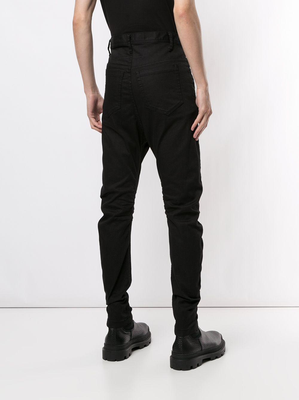 Julius Curved Slim Fit Jeans in Black for Men | Lyst