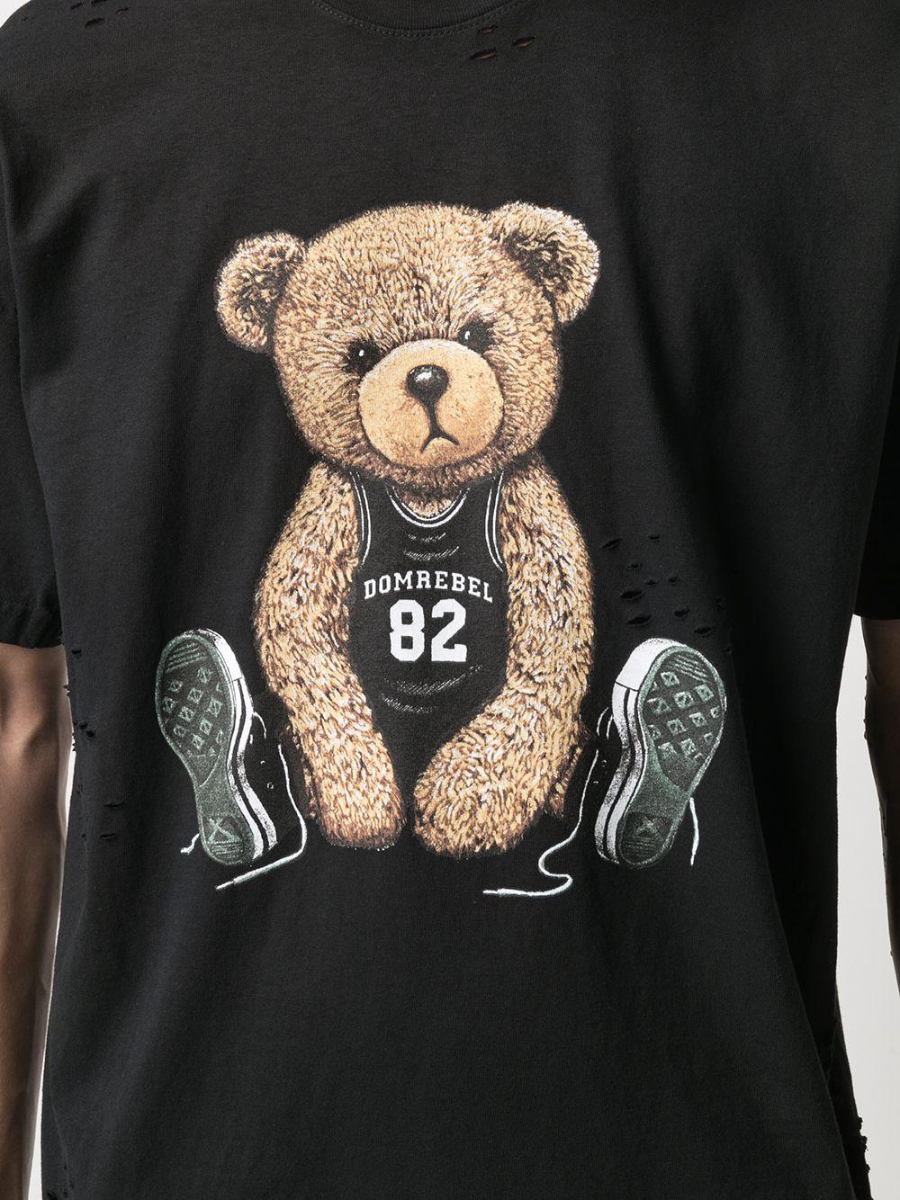 DOMREBEL Cotton Teddy Bear Print T 