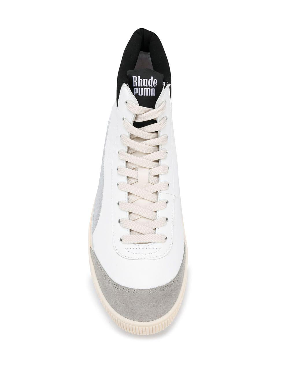 PUMA X Rhude Basket '68 Og Mid Sneakers in White for Men | Lyst