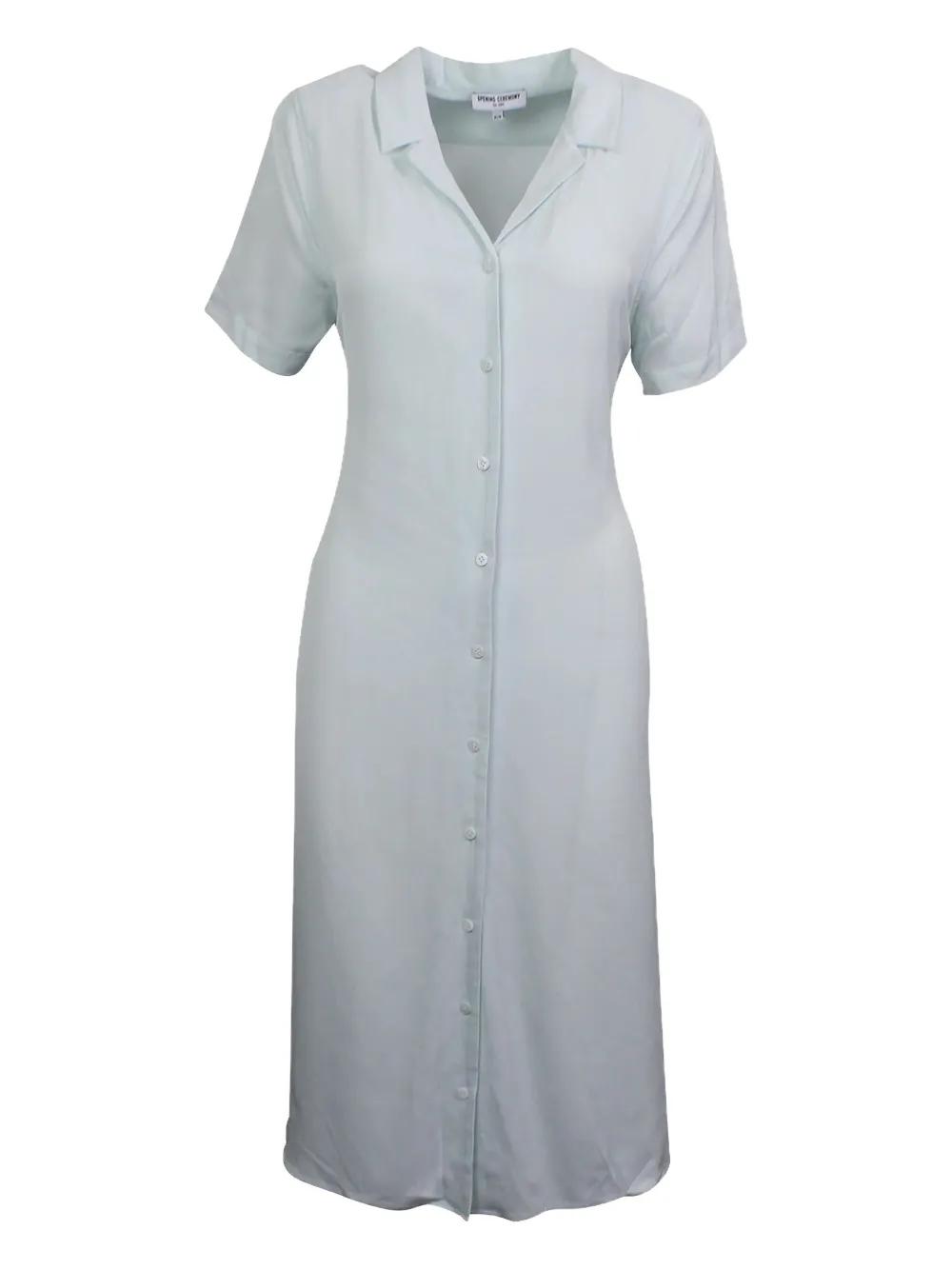 ワンピース Opening ceremony shirt dress Opening Ceremony gray t shirt dress with logo trim and
