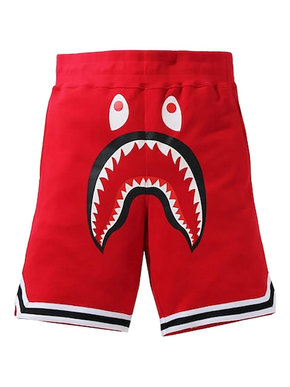 Basketball Shorts Red Camo Bape Shorts A Bathing Ape Shark