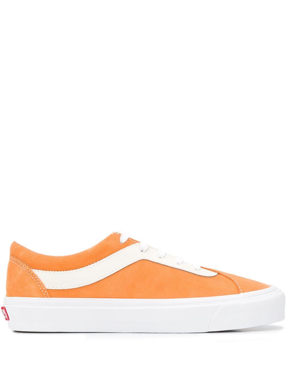 Vans Leather Platform Sole Sneakers in Orange for Men - Lyst