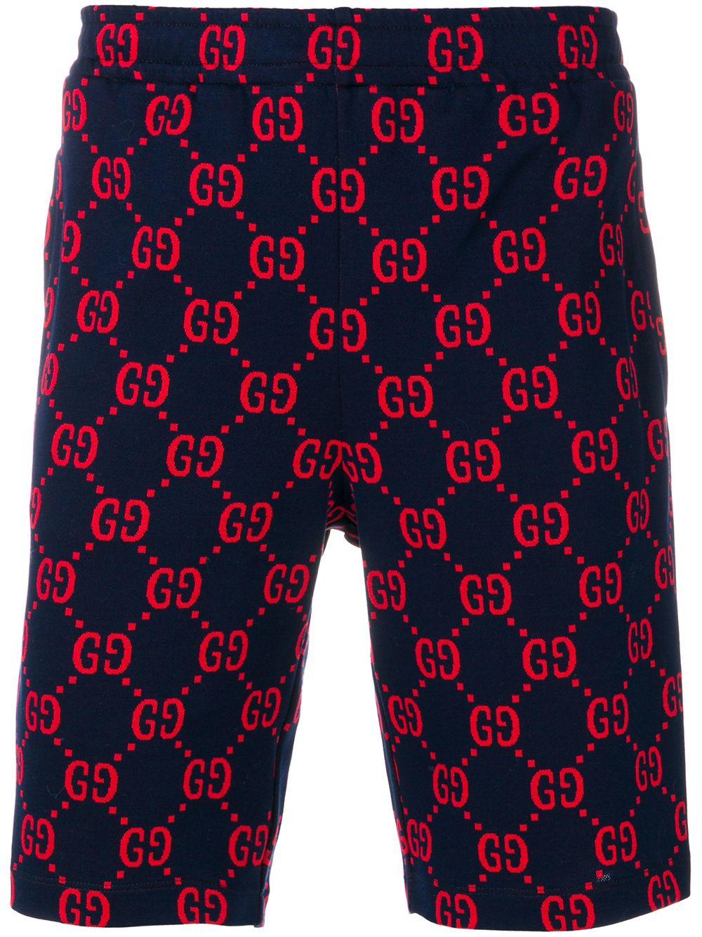 blue gucci shorts