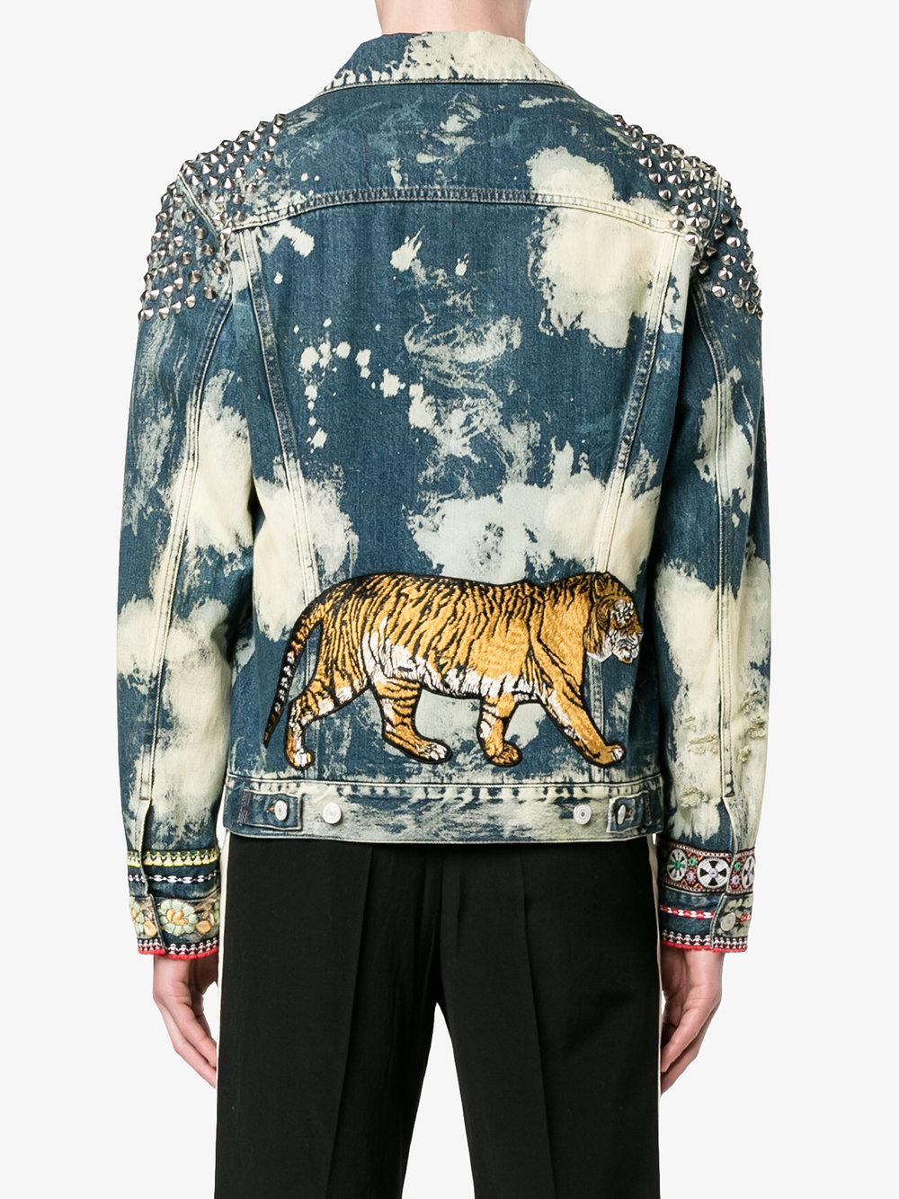 gucci studded denim jacket