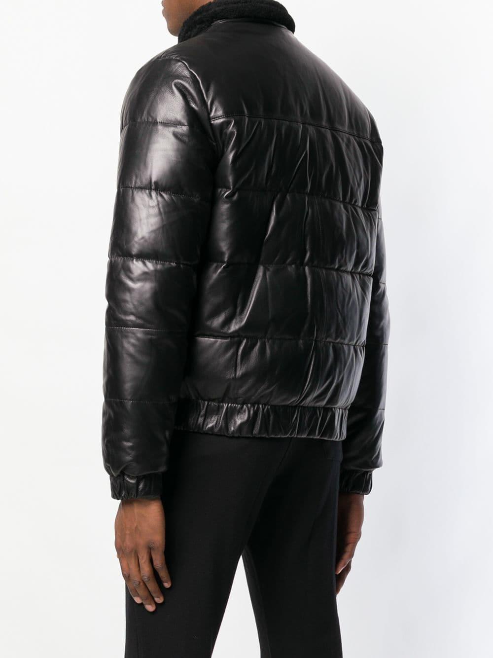 john elliott leather down jacket