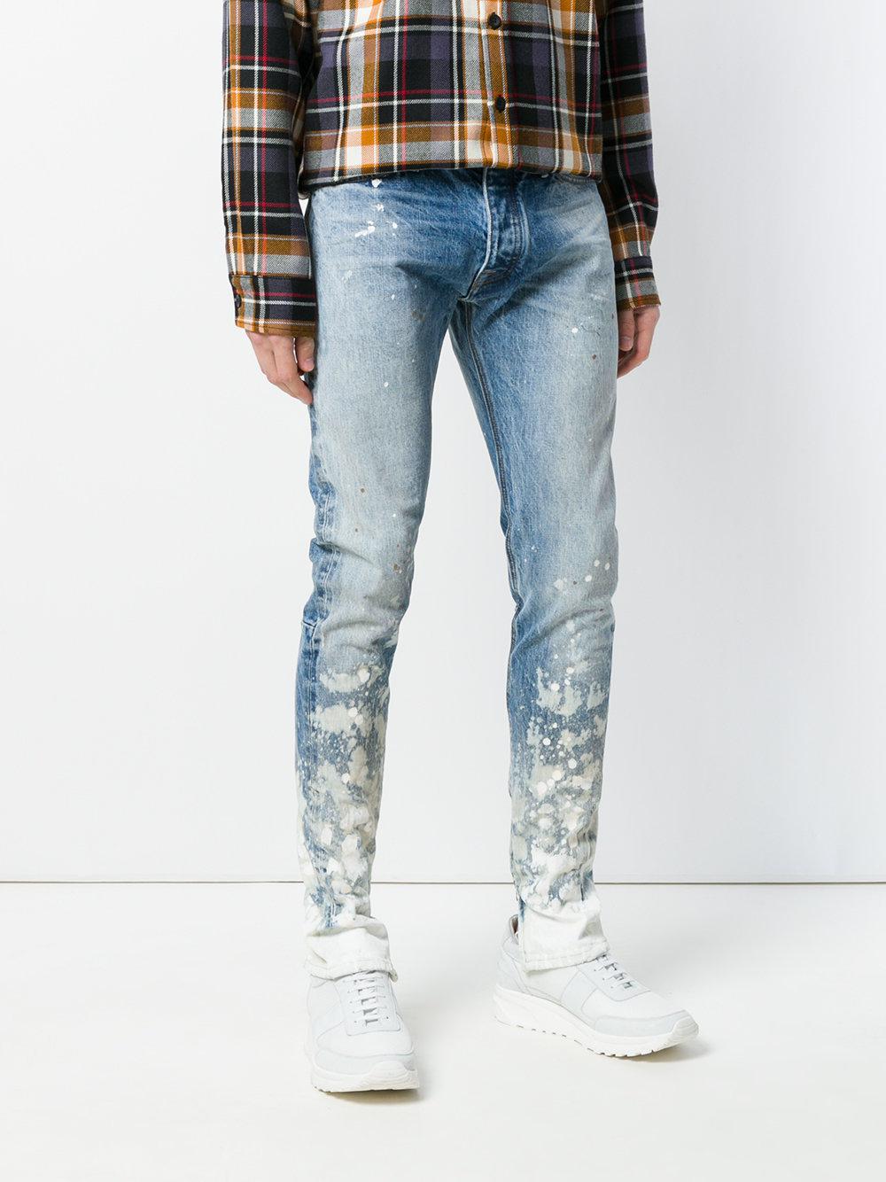 Fear Of God Denim Paint Splatter Jeans 
