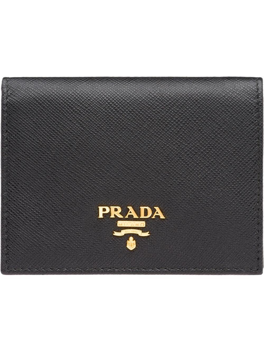 prada saffiano small wallet
