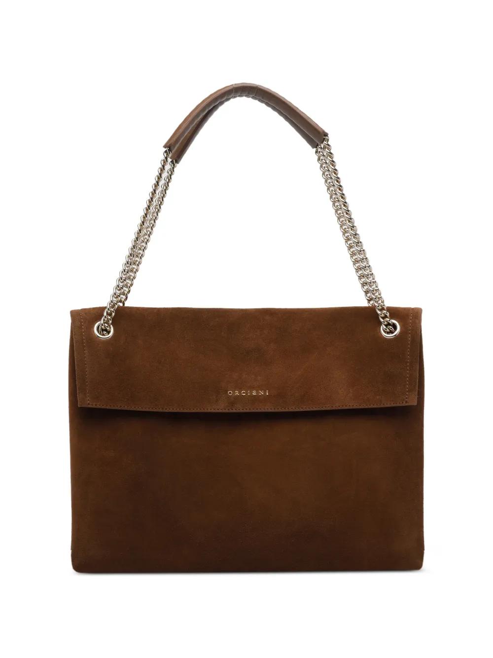ORCIANIオルチアーニ Auraレザーハンドバッグ chocolate Bag Kyoko Kikuchi s Closet 菊池京子のクローゼット