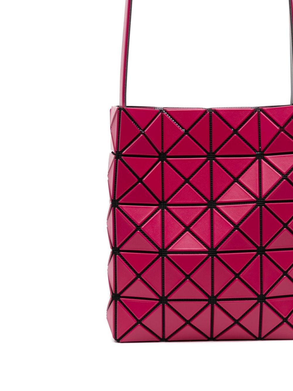 【美品】BAOBAOピンク 三角形パターン ショルダーバッグ 美品】BAOBAOピンク 三角形パターン ショルダーバッグ