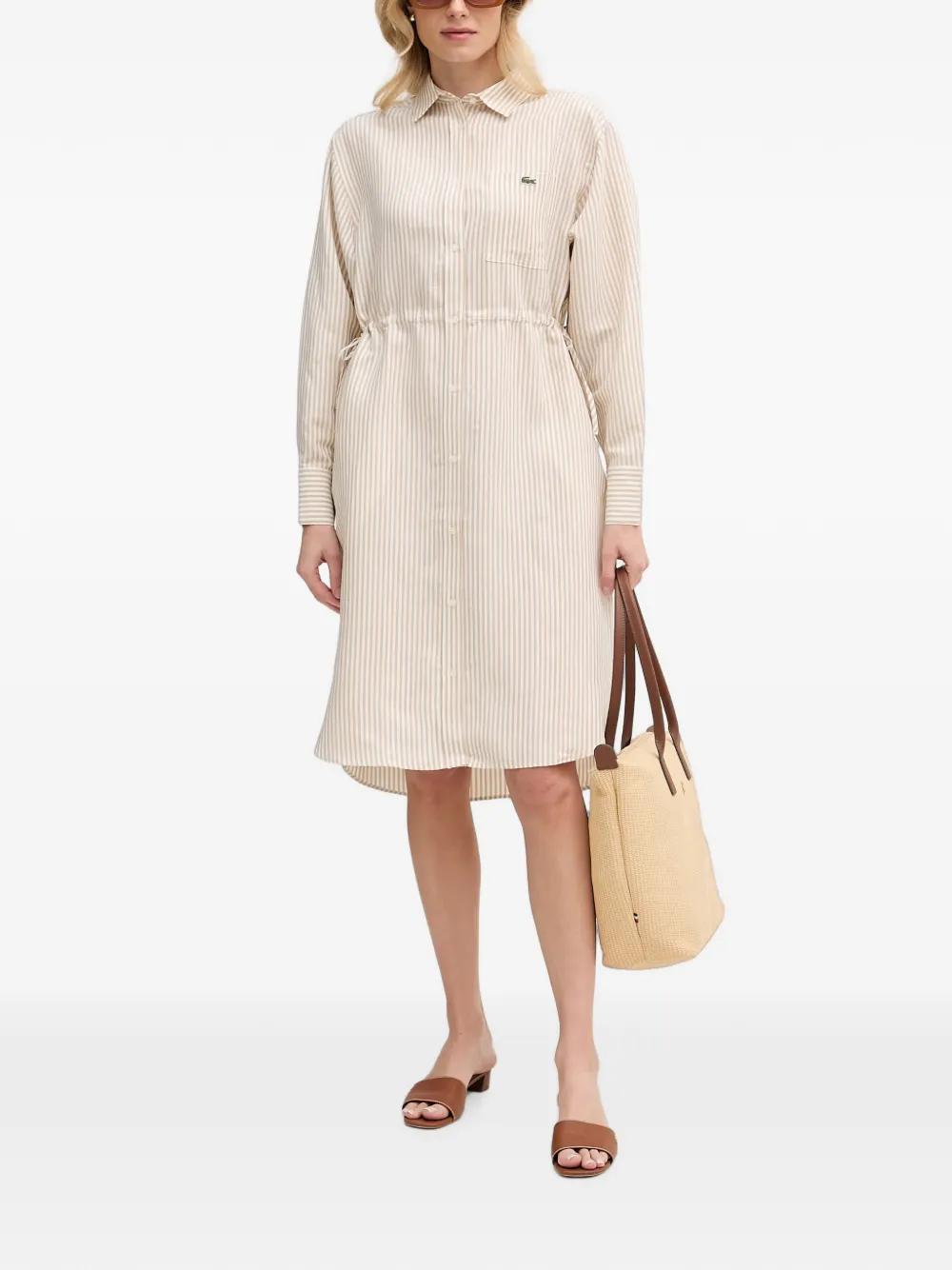 lacoste dresses for ladies Women's Lacoste LIVE Monogram Patterned Jacquard Polo Dress - Dresses & Skirts - New In 2026