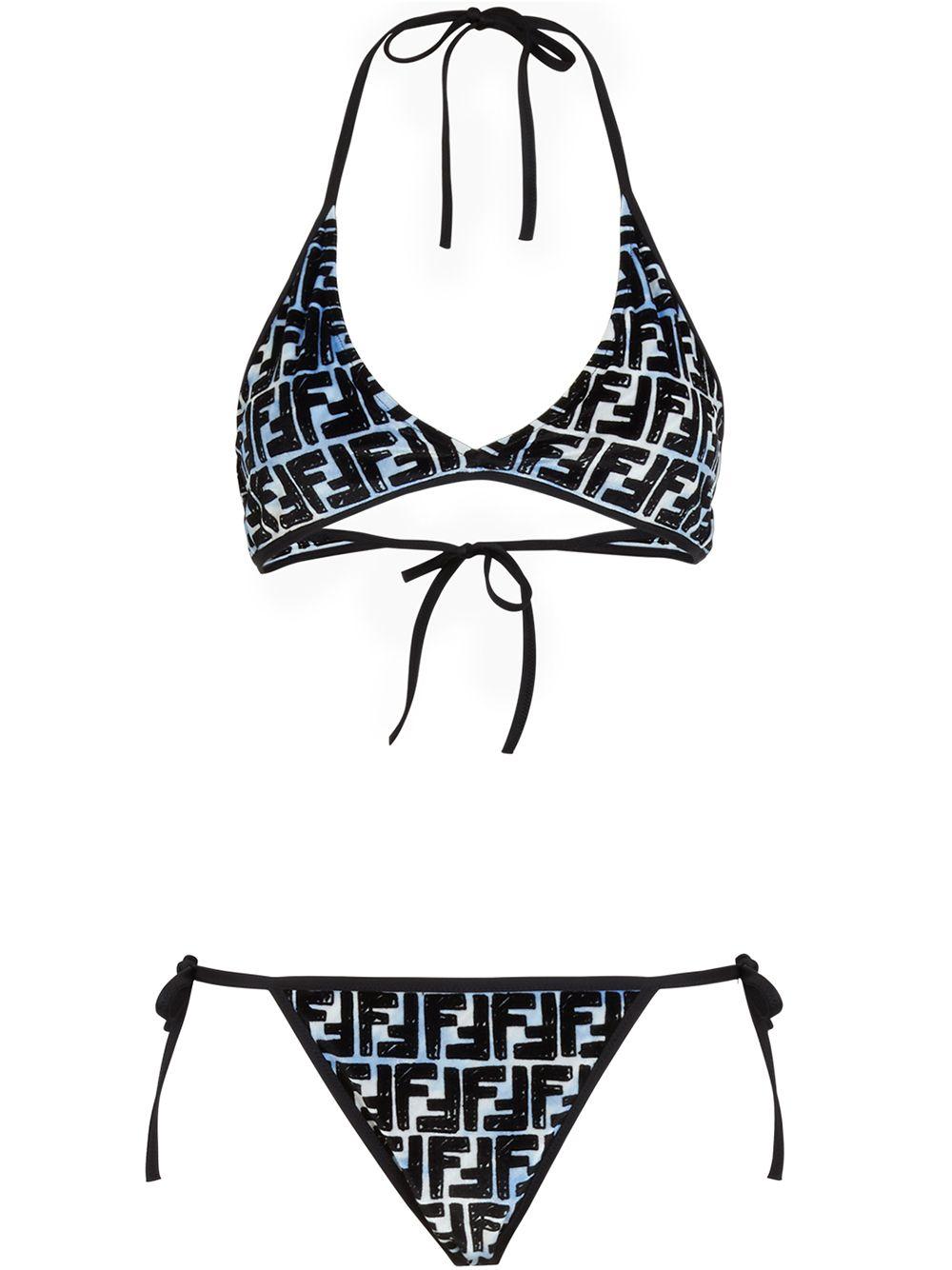 X Joshua Vides bikini à motif FF Fendi en coloris Bleu | Lyst