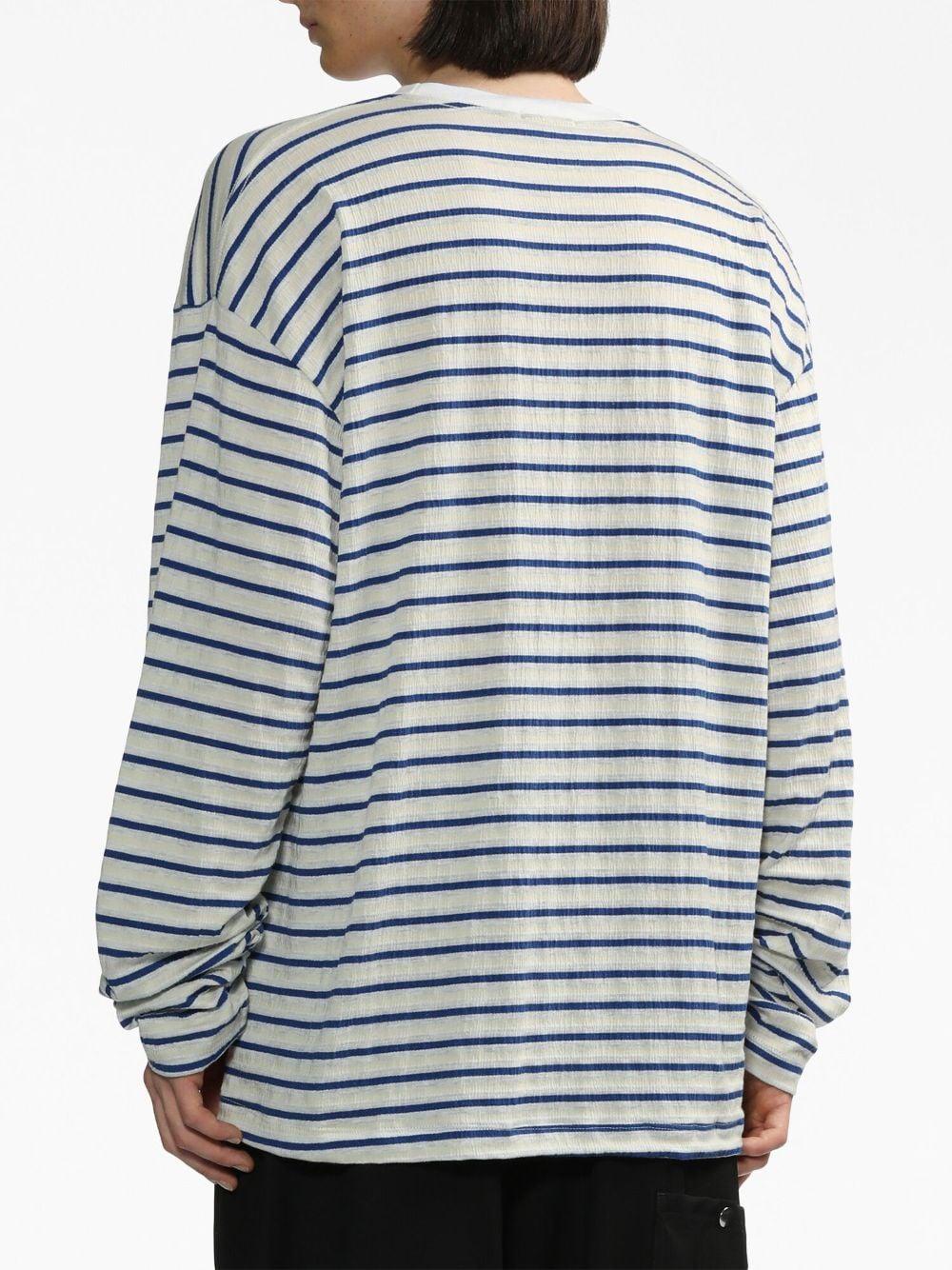 Rhude Stripe-print Long-sleeve Top in Blue for Men | Lyst