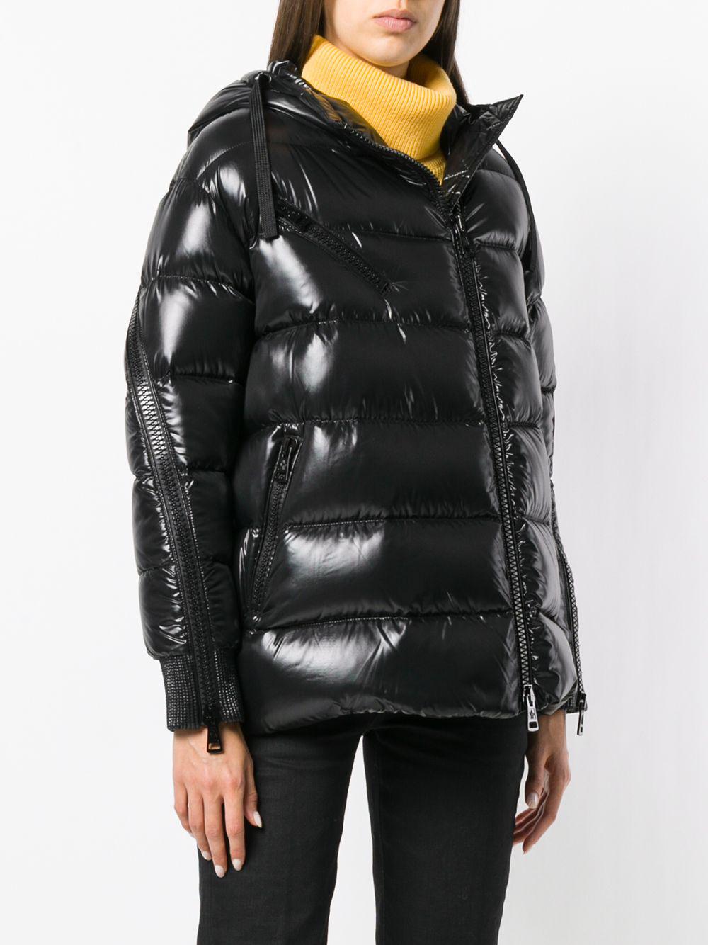 Moncler Zipped Sleeves Puffer Jacket in Black Lyst UK