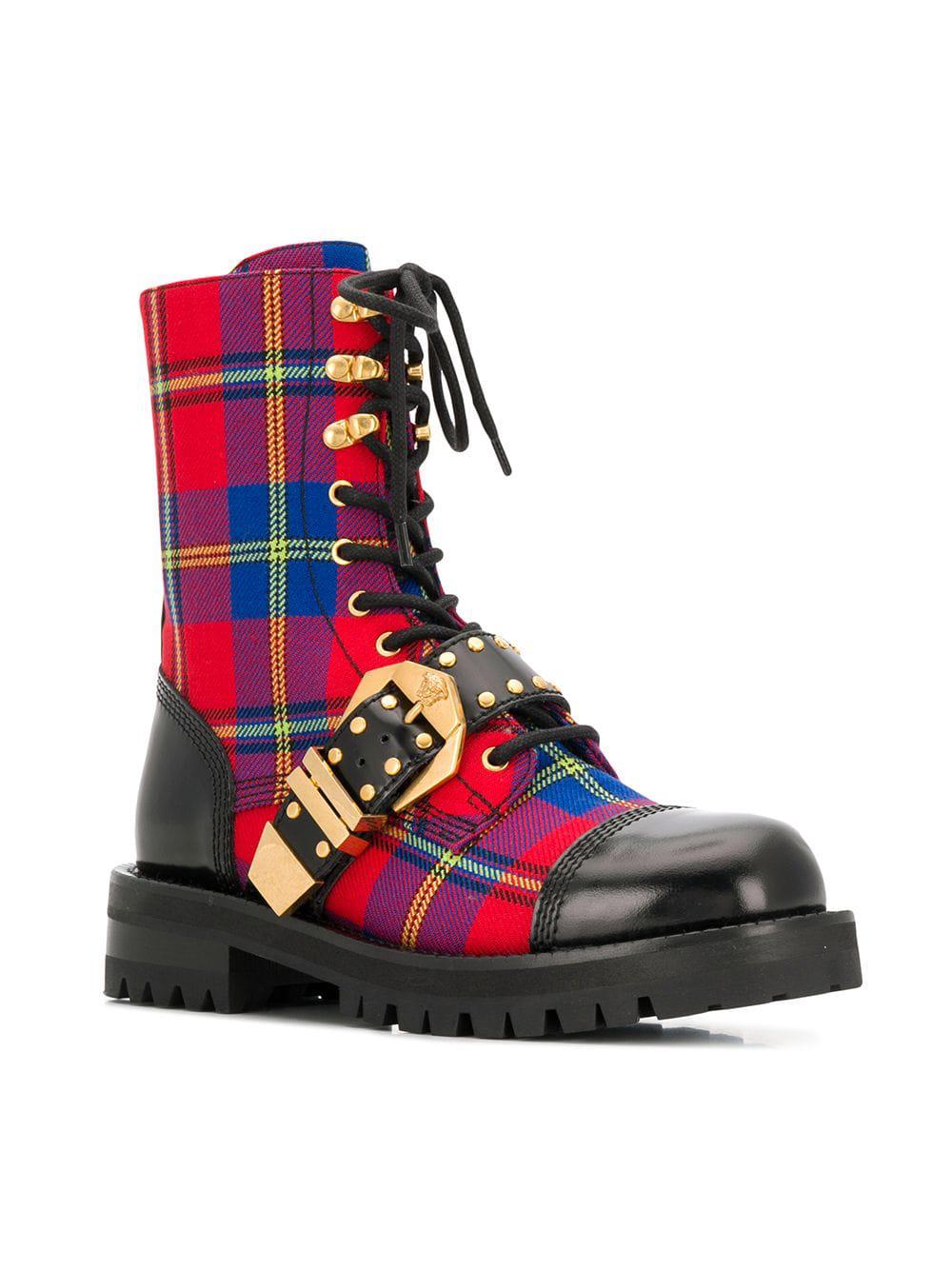 versace red boots
