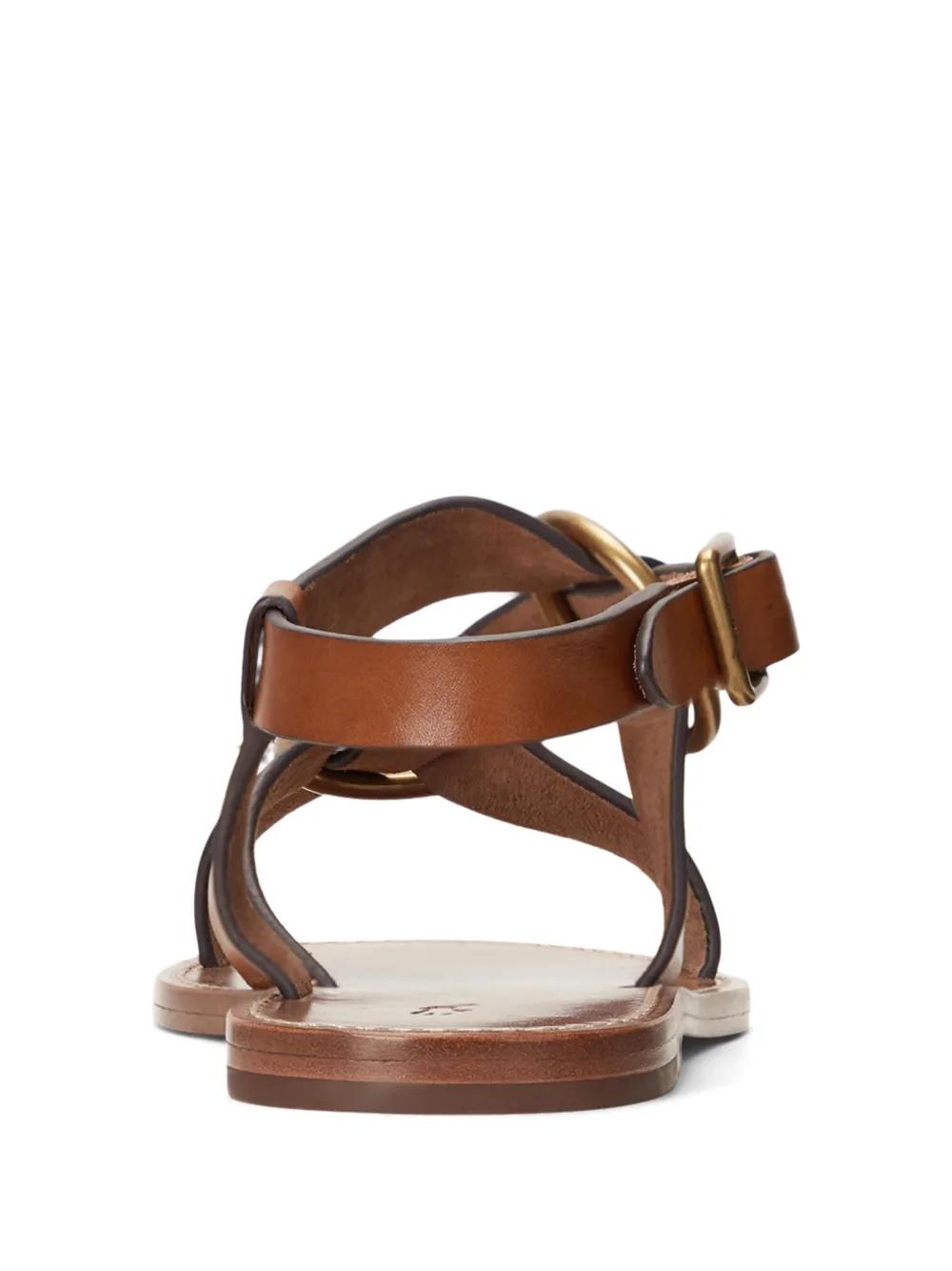 【大注目】POLO RALPH LAUREN ★ Double O-Ring Leather Sandal Double O-Ring Leather Sandal