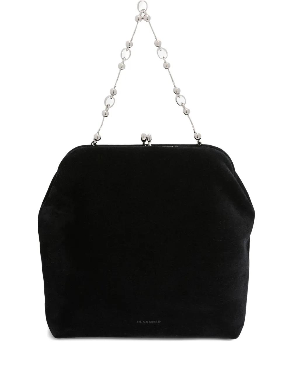 VIP SALE★JIL SANDER Goji ラフィアバッグ Jil Sander - Goji Square Bag in Black – Stoy
