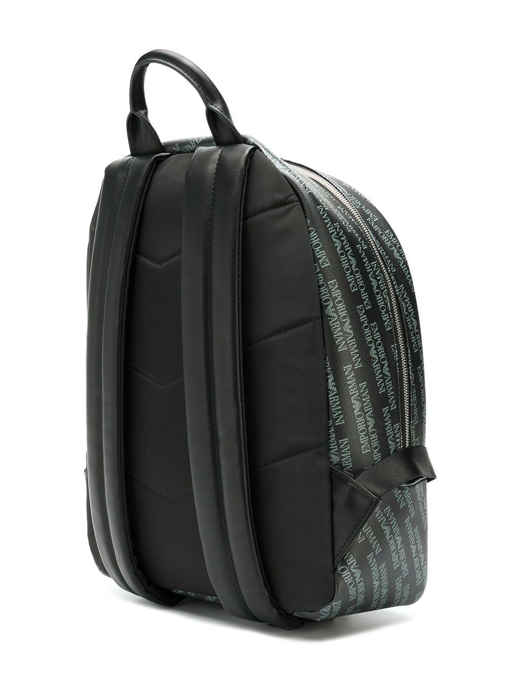 armani all over logo backpack