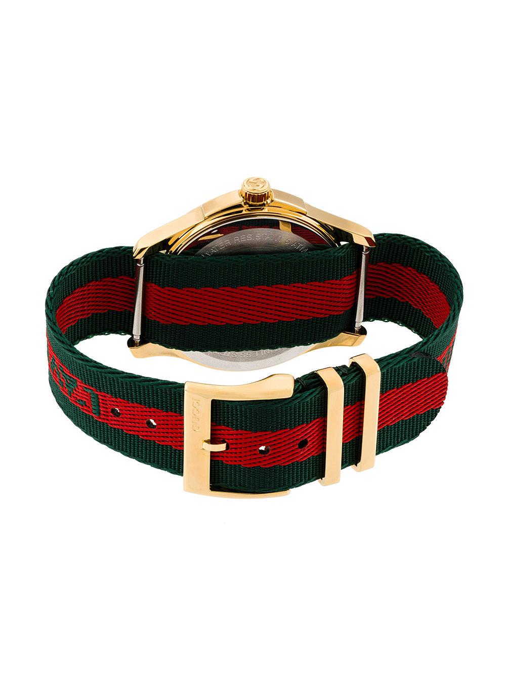 Gucci Synthetic Bumblebee Fabric Strap 