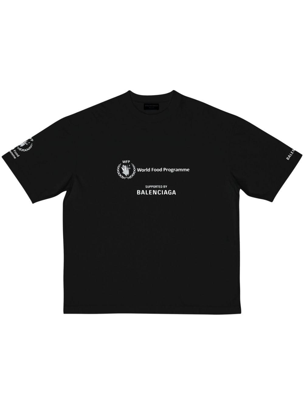 Balenciaga Wfp Cotton T-shirt in Black for Men | Lyst