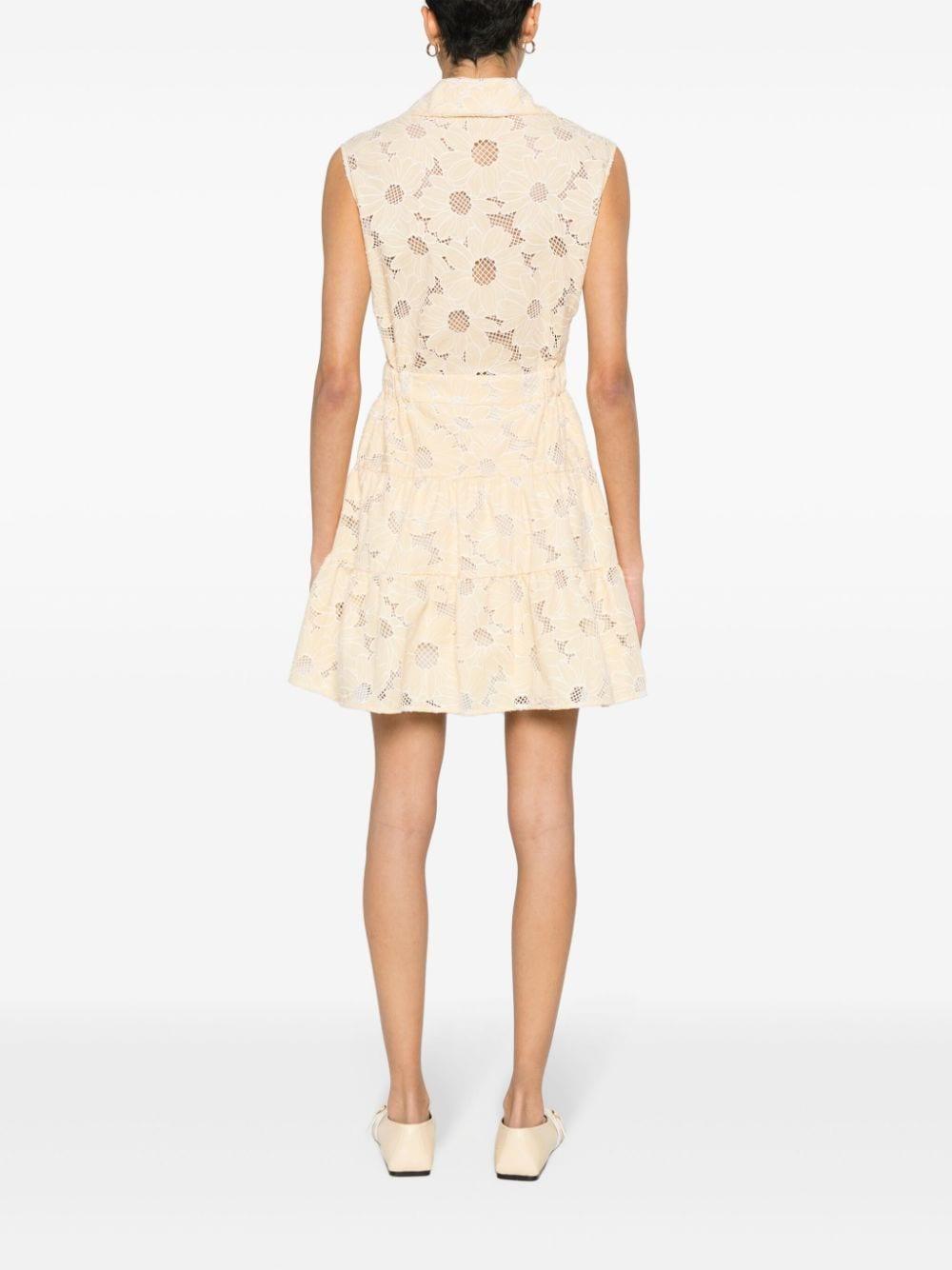 sandro short broderie anglaise dress Short broderie anglaise dress