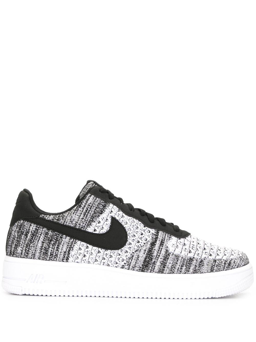 Nike Rubber Air Force 1 Flyknit 2.0 Trainers in Black for Men | Lyst