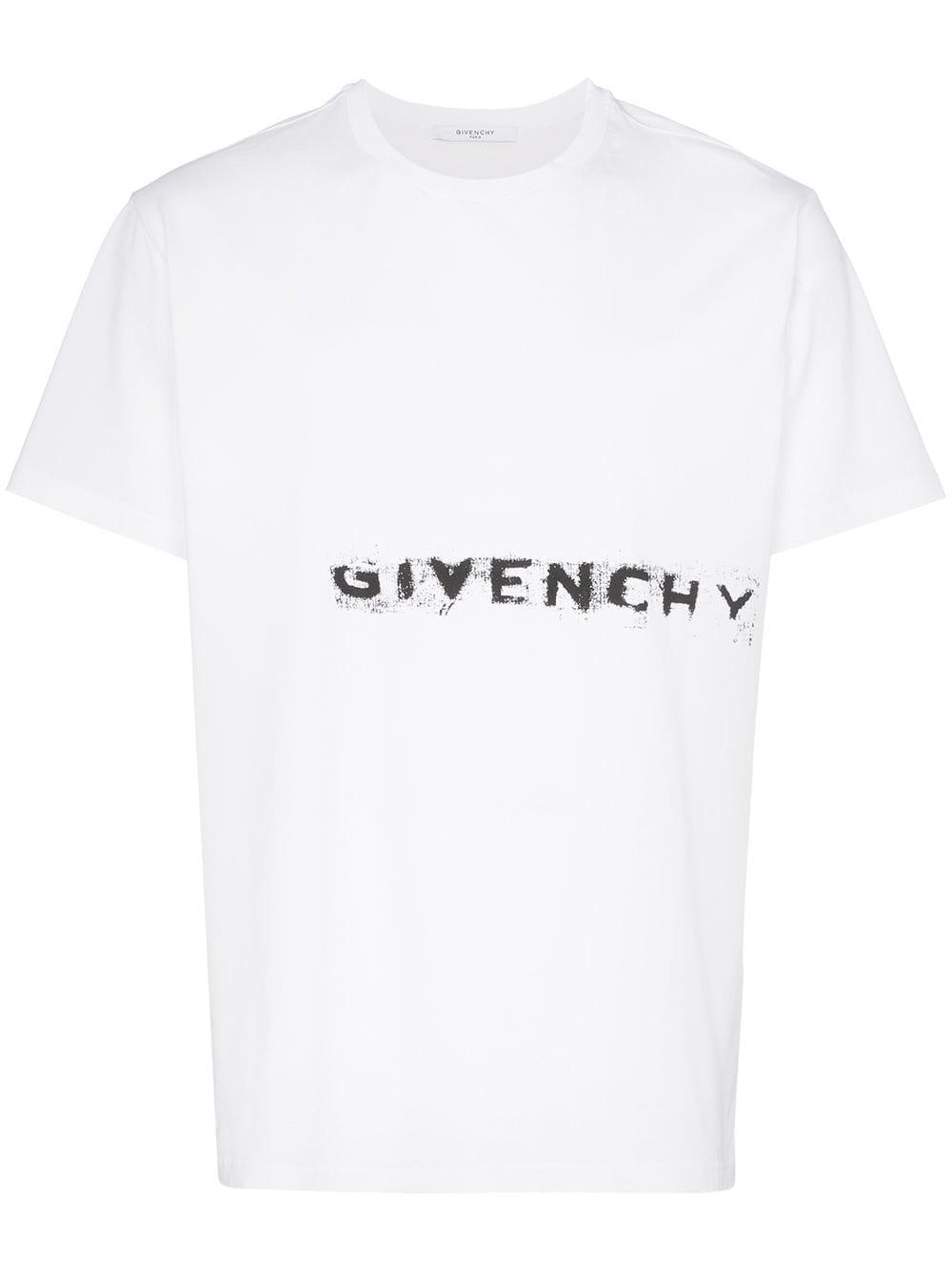 Givenchy Cotton Blurred Logo T-shirt in 