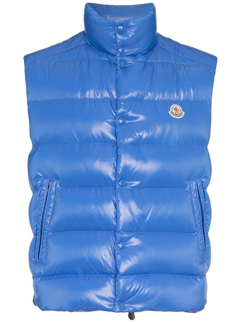 moncler gilet blue