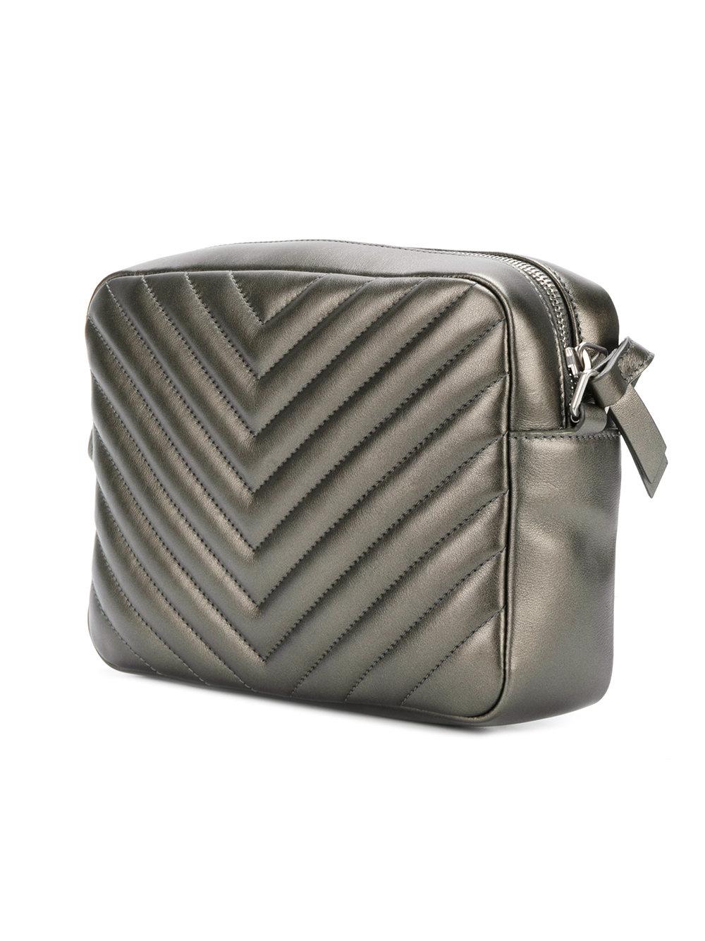 Lyst - Saint laurent Small Lou Camera Bag in Metallic