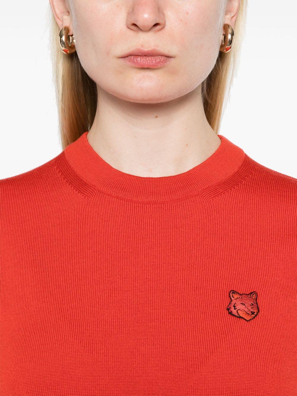 Maison Kitsuné レディース レッド Bold Fox Head プルオーバー