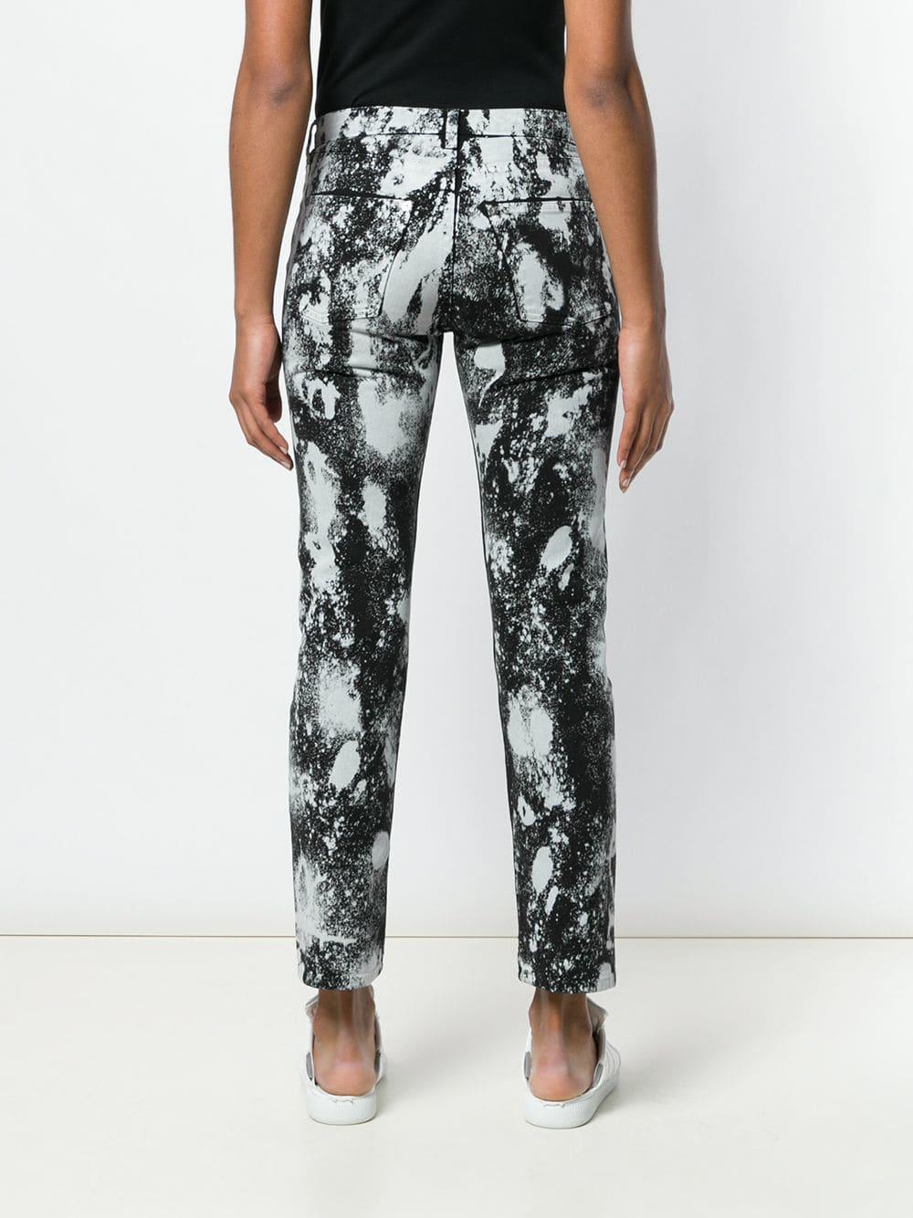 Maison Margiela Denim Paint Effect Jeans in Black - Lyst