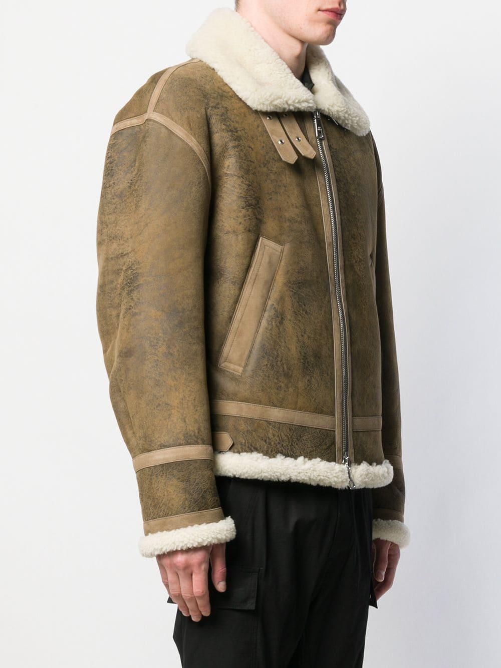 neil barrett shearling jacket