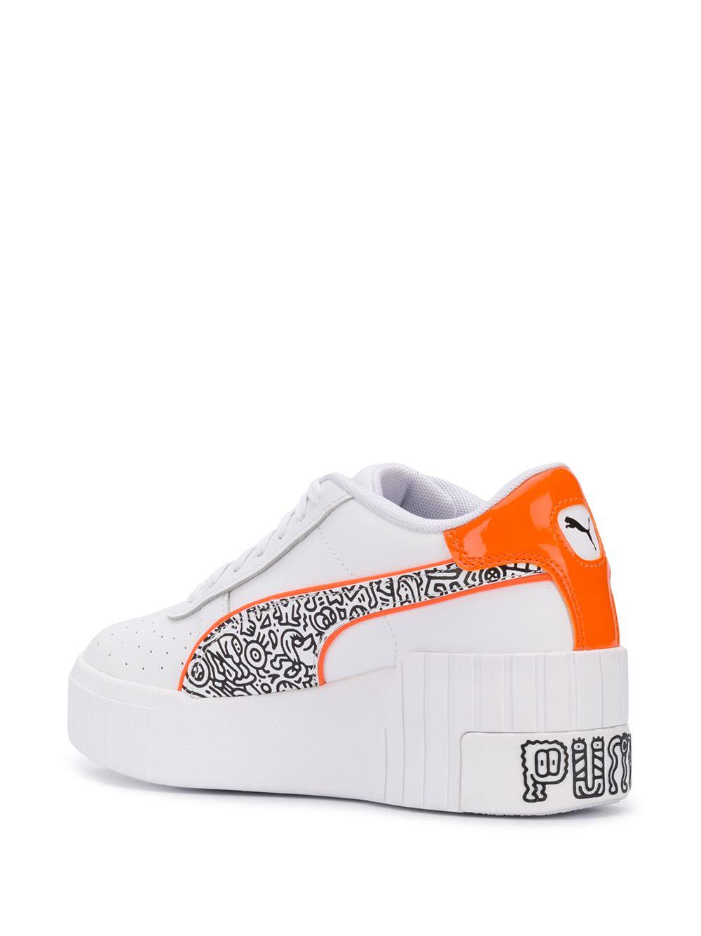 puma x mr doodle cali wedge women's trainers