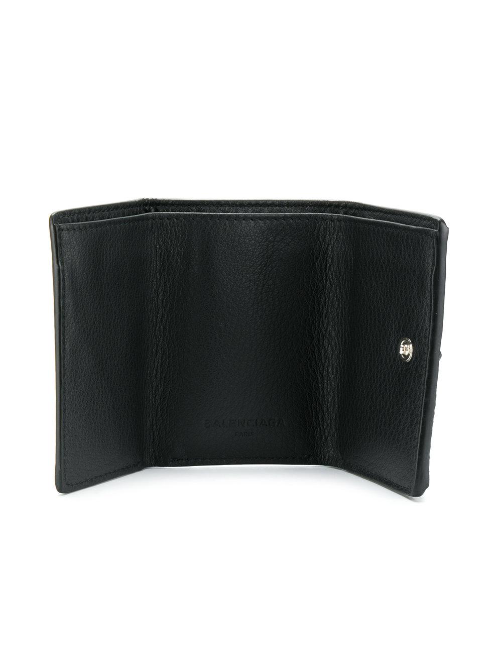 balenciaga mini wallet black