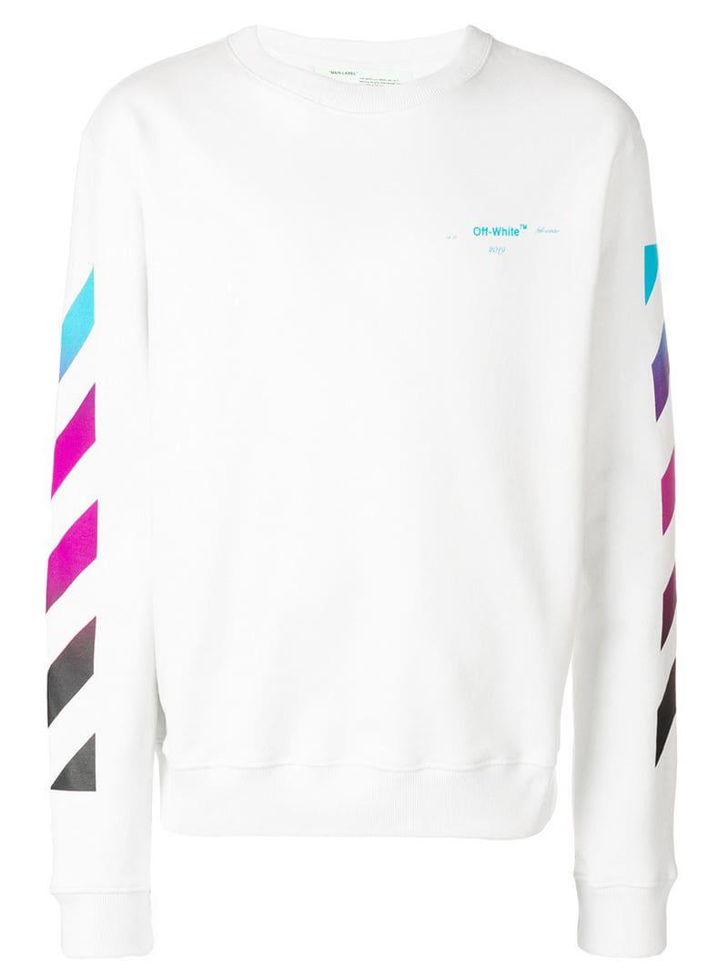 off white gradient sweatshirt
