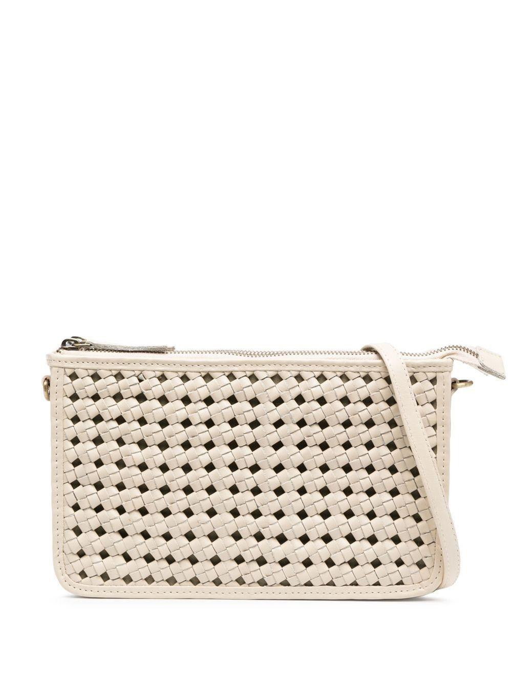 Bembien Leather Woven Crossbody Bag in Natural Lyst
