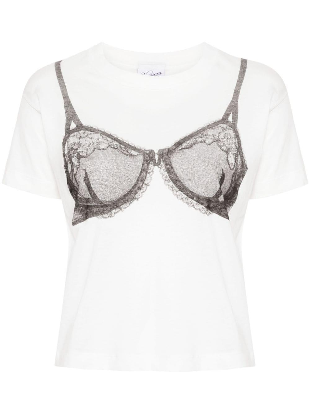 激安 超特価商店街  VAQUERA Bra-print Lyst | Gray in T-shirt Cotton トップス