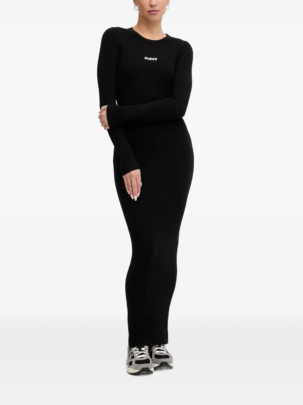 guess black maxi dress Guess Braided-detail Cut-out Maxi Dress