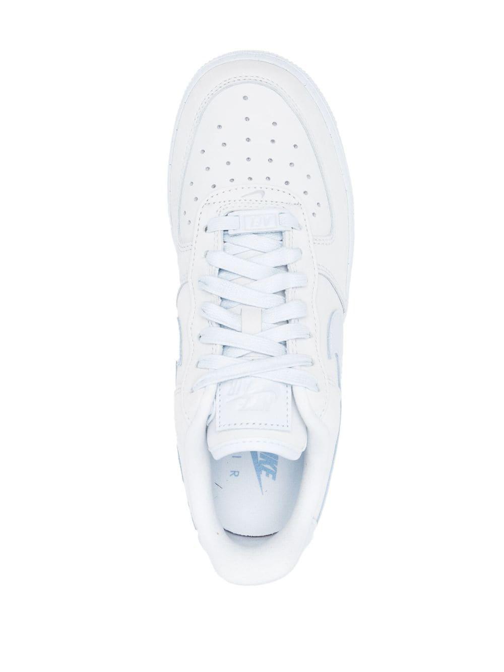 Nike Air Force 1' 07 Prm Leather Sneakers in White | Lyst