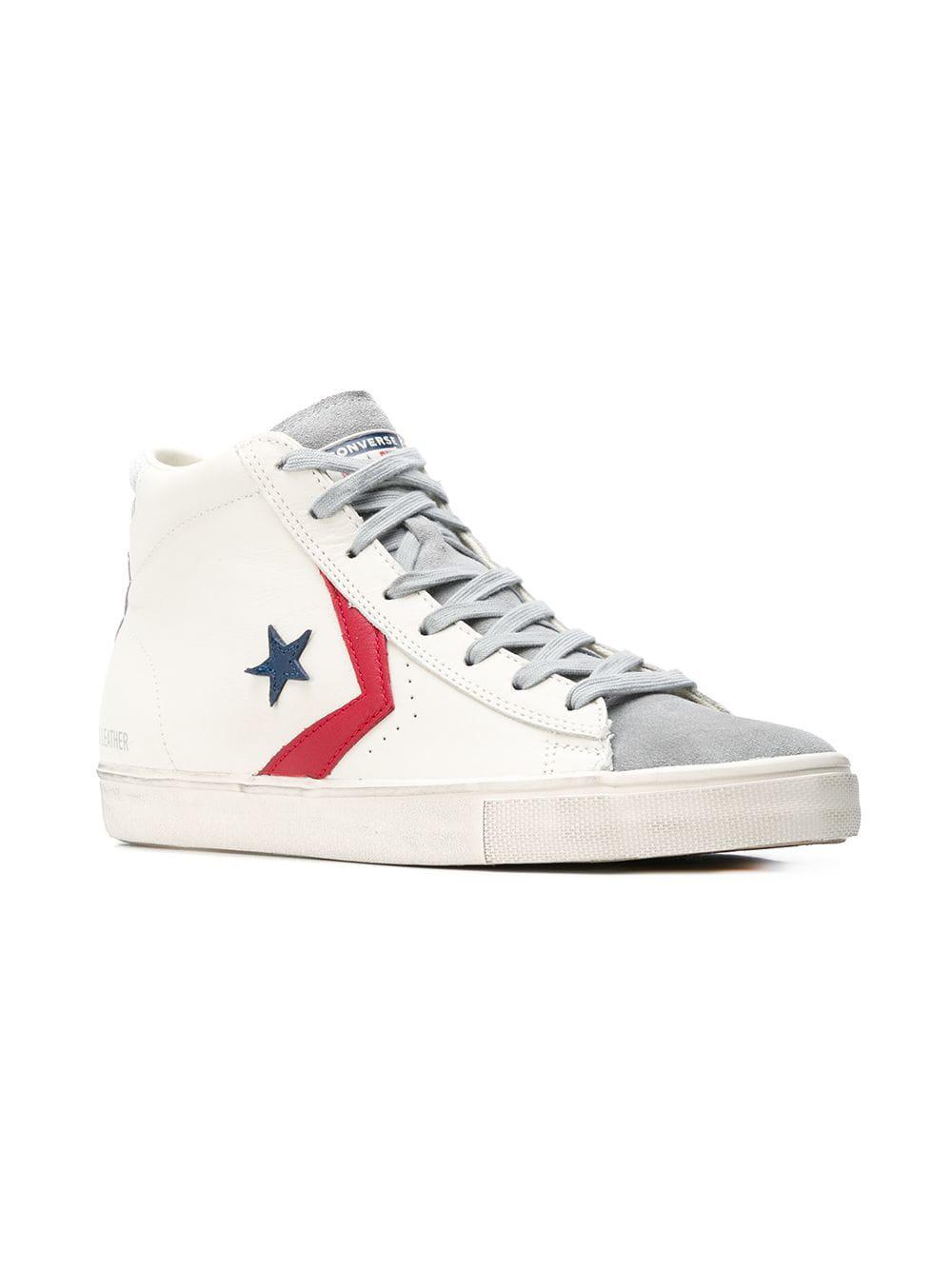 converse pro leather off white