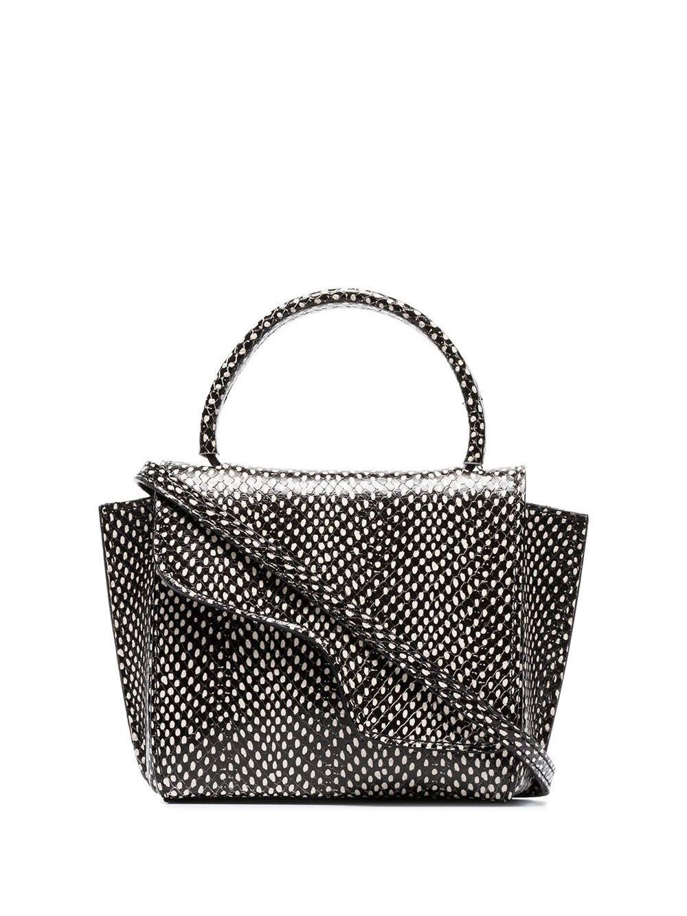 Atp Atelier Black And White Montalcino Dot Snake Print Leather Crossbody Bag - Save 58% - Lyst