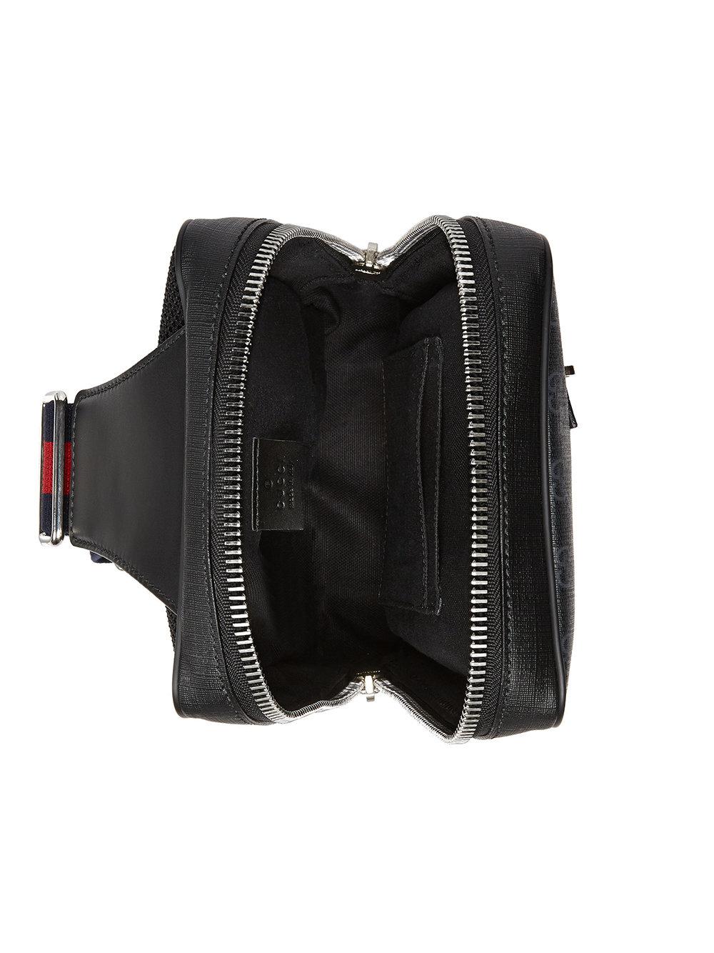 Lyst - Gucci Gg Supreme Belt Bag in Black for Men