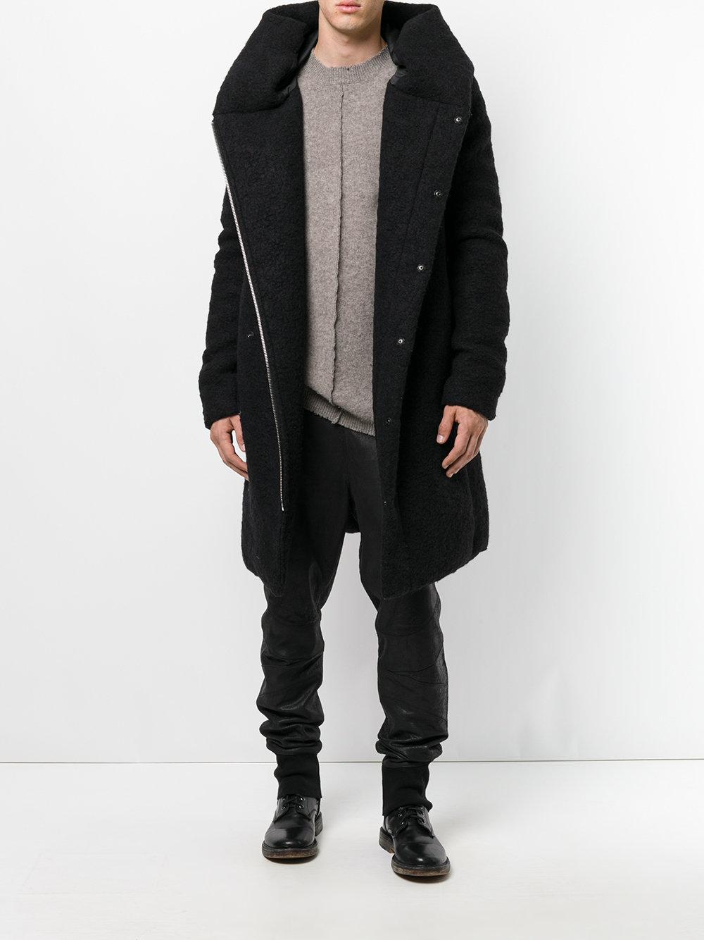 Lyst Forcerepublik Oversized Hooded Coat in Black for Men