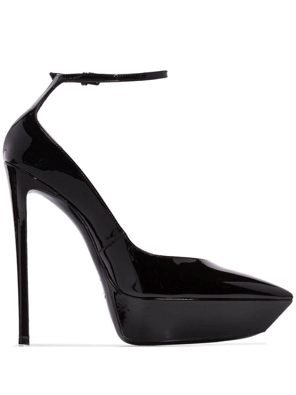 Zapatos de tacón Betty de 140mm Saint Laurent de Cuero de color Negro | Lyst