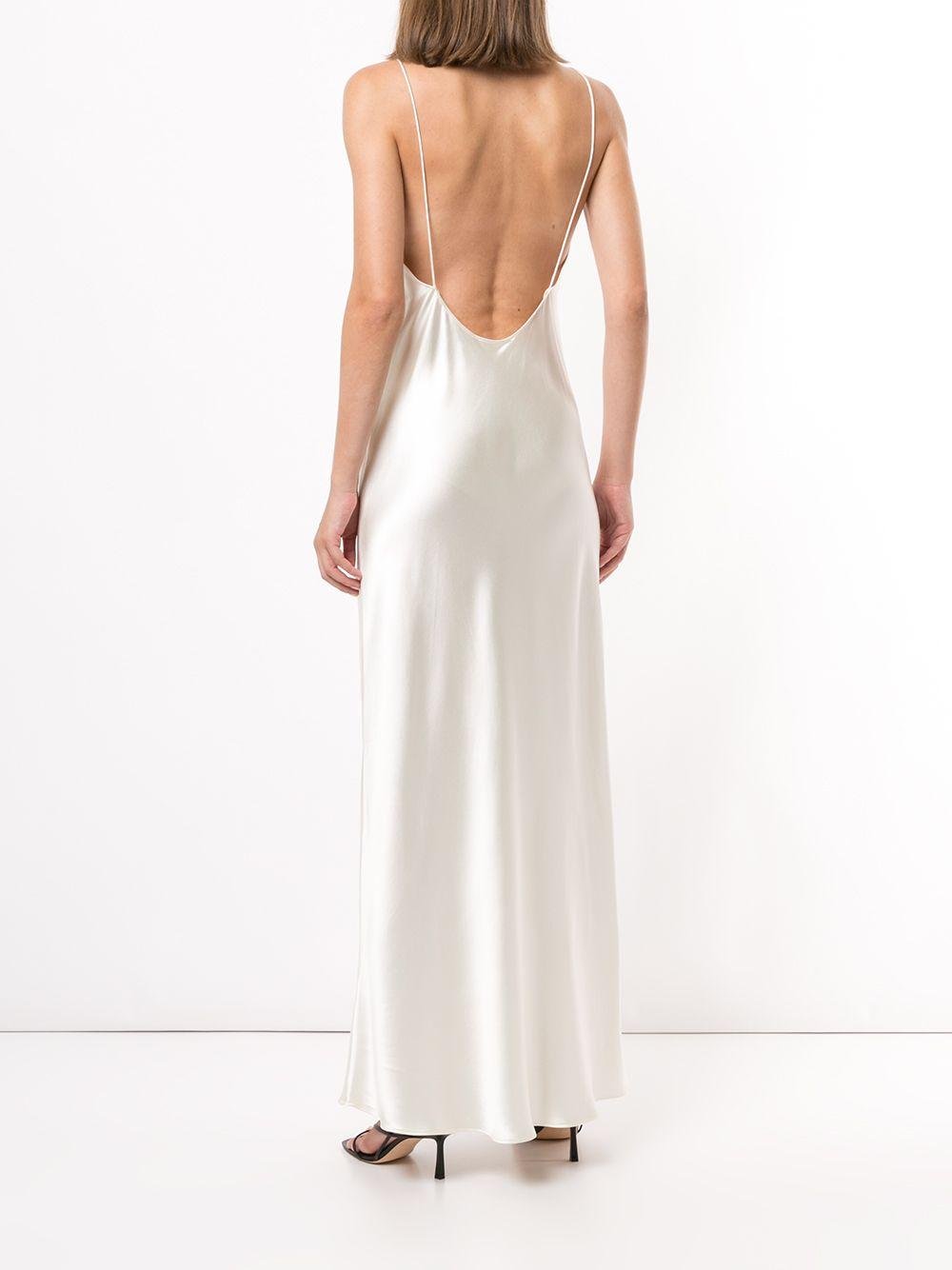 Anine Bing Chloe Silk Maxi Dress in White | Lyst