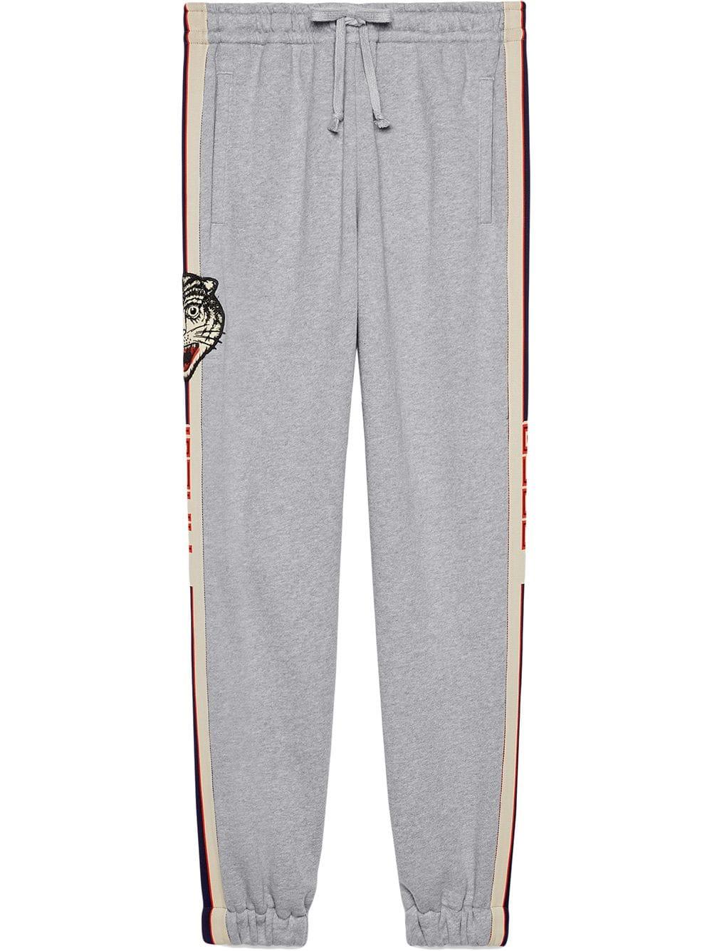 Arabisch Onschuldig Attent Gucci Stripe Cotton jogging Pants in Gray for Men | Lyst