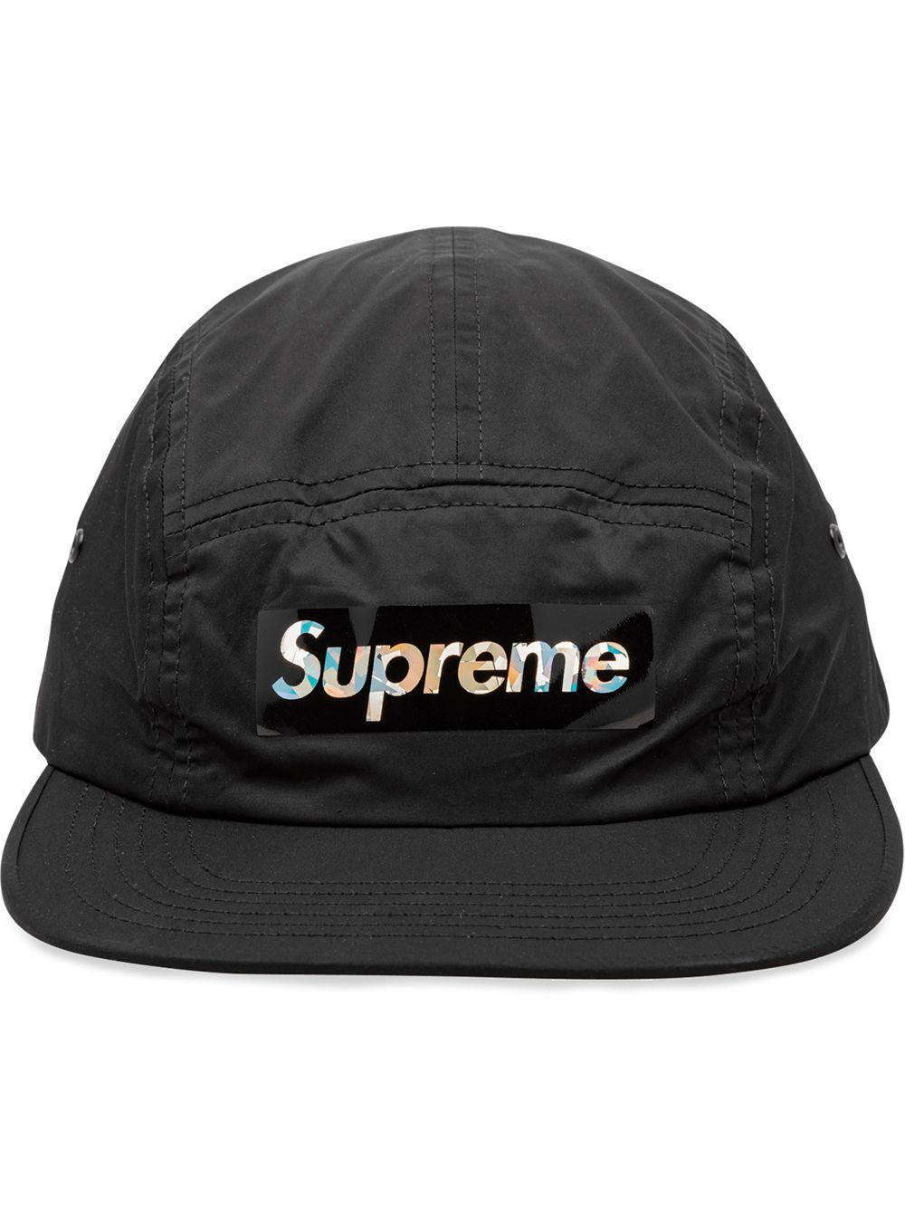 supreme holographic logo camp cap